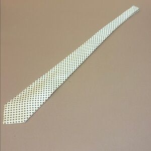 Christian Dior All Silk Tie butter yellow color w/ intricate small flower design